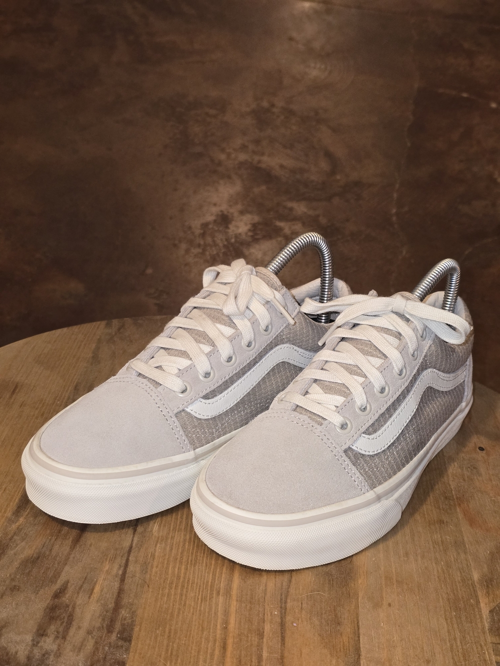 VANS Old Skool Beige & White Sneakers Women's Size 7 EU 37